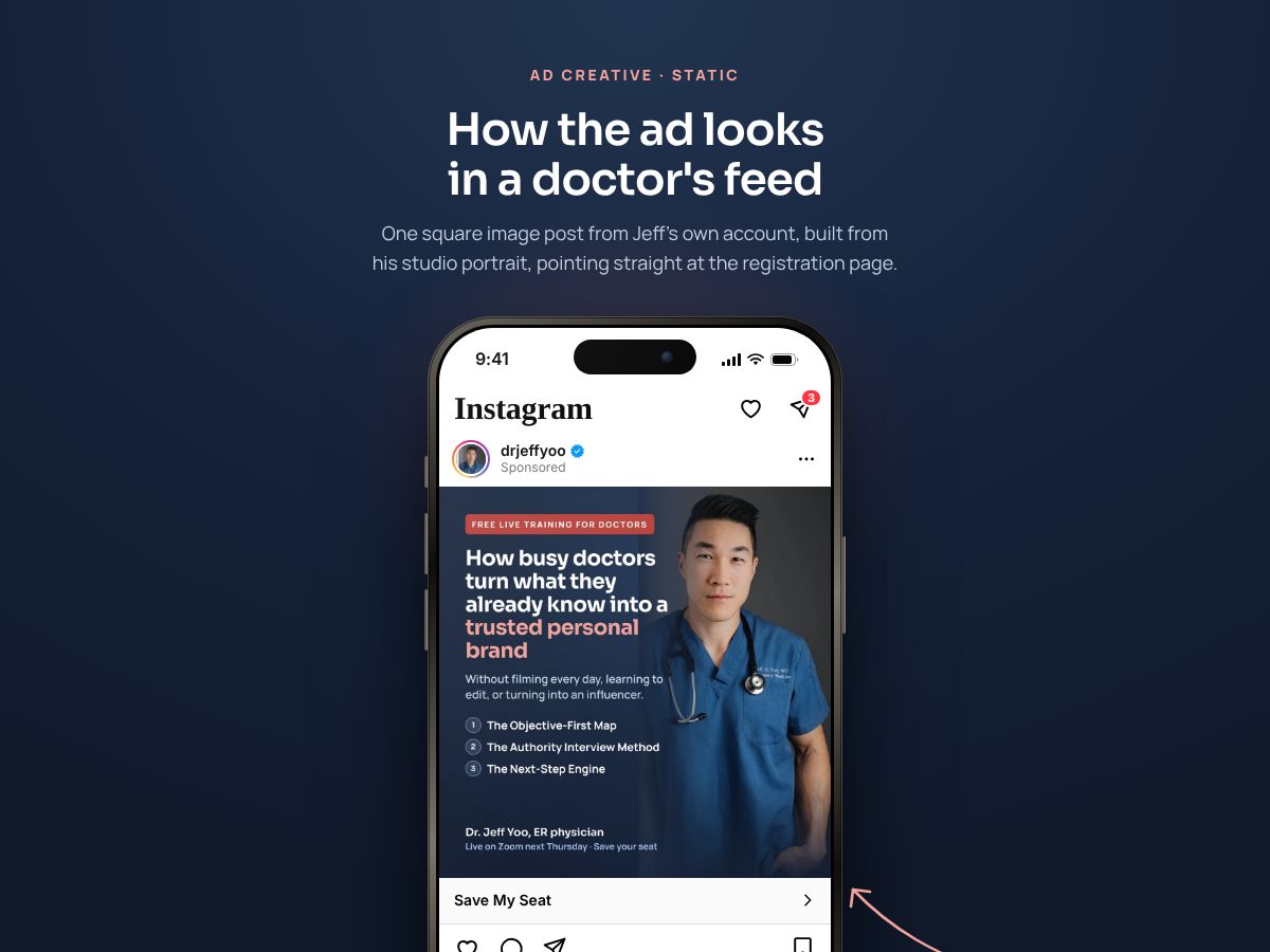 Static ad preview